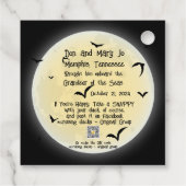 Halloween Geschenkanhänger (Rückseite)