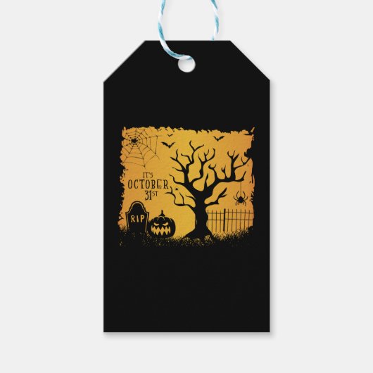 Halloween Geschenkanhänger (Vorderseite)