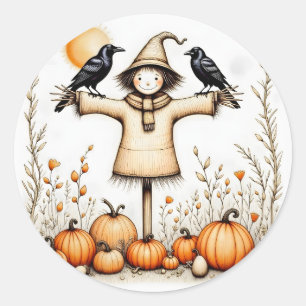 Halloween-Geschenkanhänger Runder Aufkleber