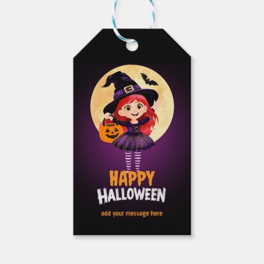 Halloween-Geschenkanhänger  Süßes oder Saures Part Geschenkanhänger (Vorderseite)