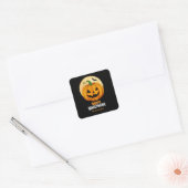 Halloween-Geschenkanhänger Süßes oder Saures Part Quadratischer Aufkleber (Umschlag)