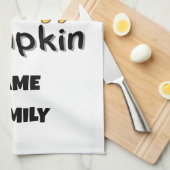 Halloween-Geschenke für personalisierte Familienkü Geschirrtuch (Viertel Falte)