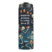 Halloween-Geschenkelett-Dance Funny Text anpassen Thermosbecher (Vorderseite)