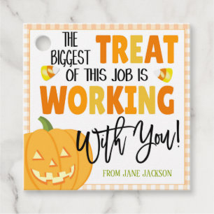 Halloween-Geschenkmarke Geschenkanhänger