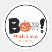 Halloween-Geschenkmarke Runder Aufkleber (Vorderseite)