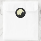 Halloween-Geschenkmarke Runder Aufkleber (Tasche)