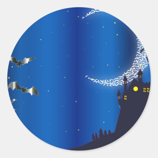 Halloween-Geschenkmarke Runder Aufkleber (Vorderseite)