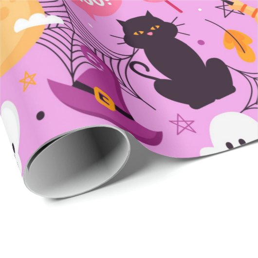 Halloween Geschenkpapier (Rolleneckpunkt)