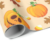 Halloween Geschenkpapier (Rolleneckpunkt)