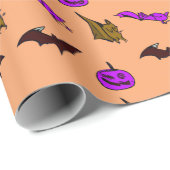 Halloween Geschenkpapier (Rolleneckpunkt)