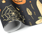 Halloween Geschenkpapier (Rolleneckpunkt)