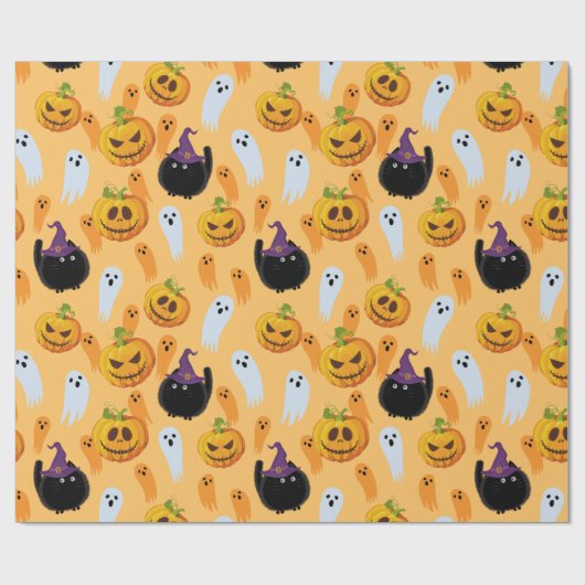 Halloween Geschenkpapier (Flach)