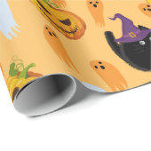 Halloween Geschenkpapier (Rolleneckpunkt)