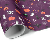 Halloween Geschenkpapier (Rolleneckpunkt)