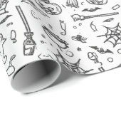 Halloween Geschenkpapier (Rolleneckpunkt)