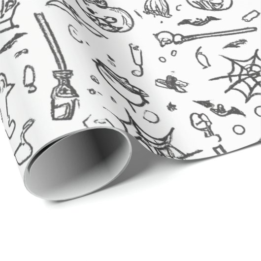 Halloween Geschenkpapier (Rolleneckpunkt)