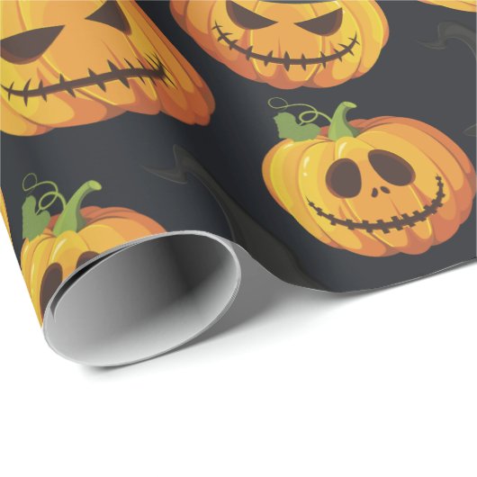 Halloween Geschenkpapier (Rolleneckpunkt)