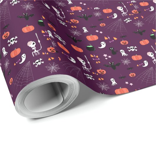 Halloween Geschenkpapier (Rolleneckpunkt)