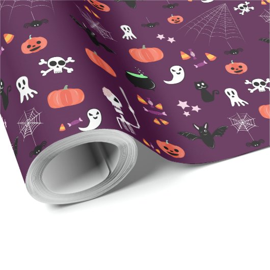 Halloween Geschenkpapier (Rolleneckpunkt)