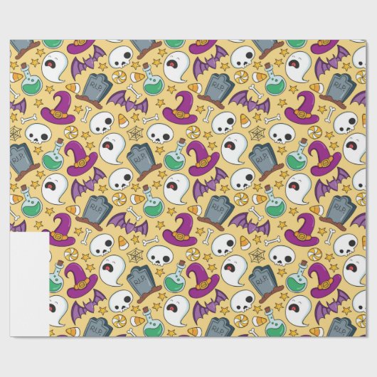 Halloween Geschenkpapier (Flach)