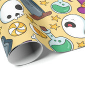 Halloween Geschenkpapier (Rolleneckpunkt)