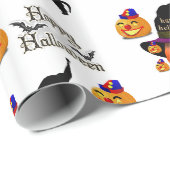 Halloween Geschenkpapier (Rolleneckpunkt)