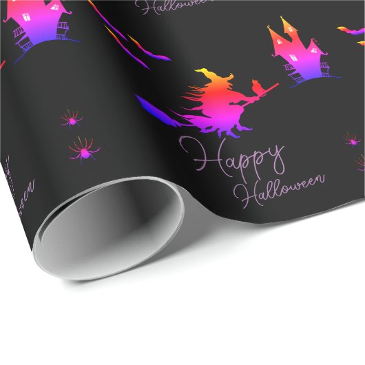Halloween Geschenkpapier (Rolleneckpunkt)