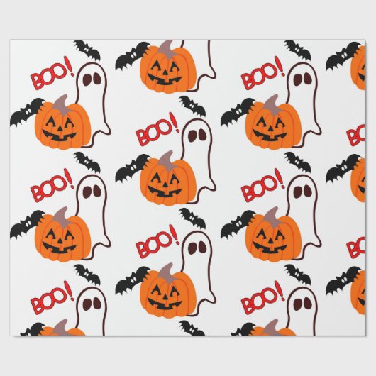 Halloween Geschenkpapier (Flach)
