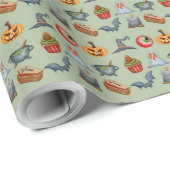 Halloween Geschenkpapier (Rolleneckpunkt)
