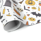 Halloween Geschenkpapier (Rolleneckpunkt)