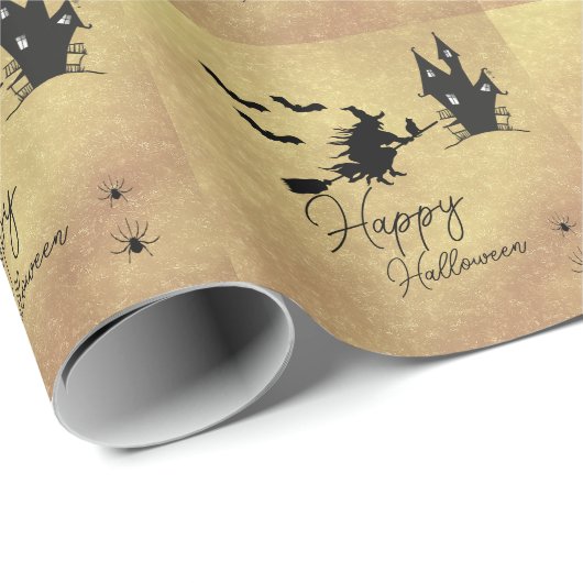 Halloween Geschenkpapier (Rolleneckpunkt)