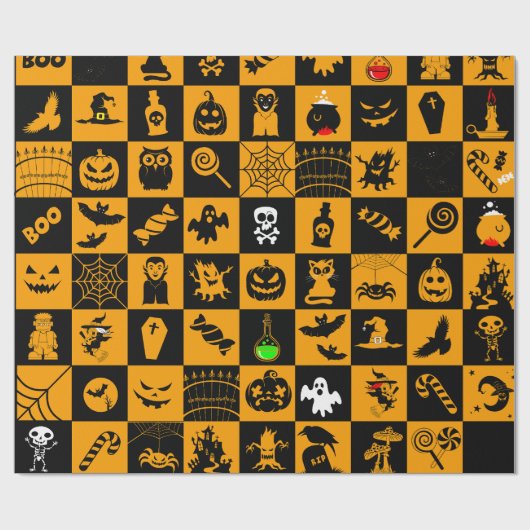 halloween geschenkpapier (Flach)
