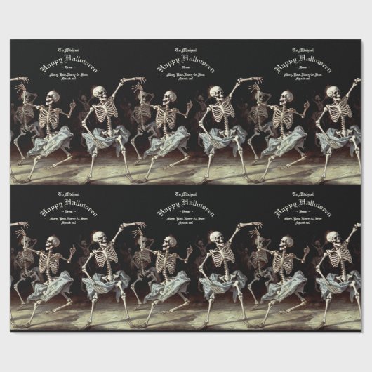 Halloween Geschenkpapier (Flach)