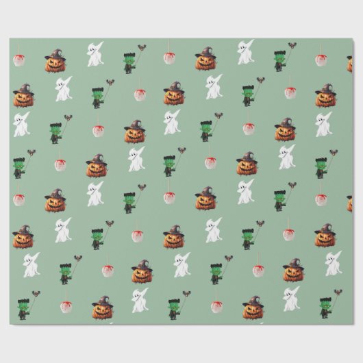 Halloween Geschenkpapier (Flach)