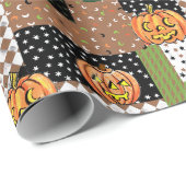 Halloween-Geschenkpapier-Flickwerk Geschenkpapier (Rolleneckpunkt)