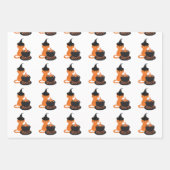 Halloween-Geschenkpapier - gemischte Blätter (Vorderseite)