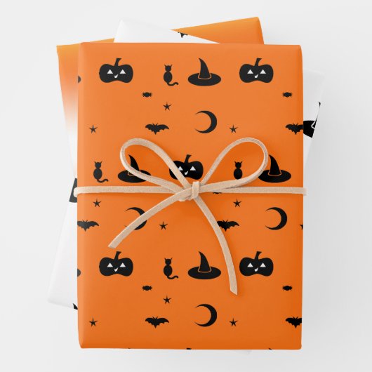 Halloween-Geschenkpapier Geschenkpapier Set (Beispiel)