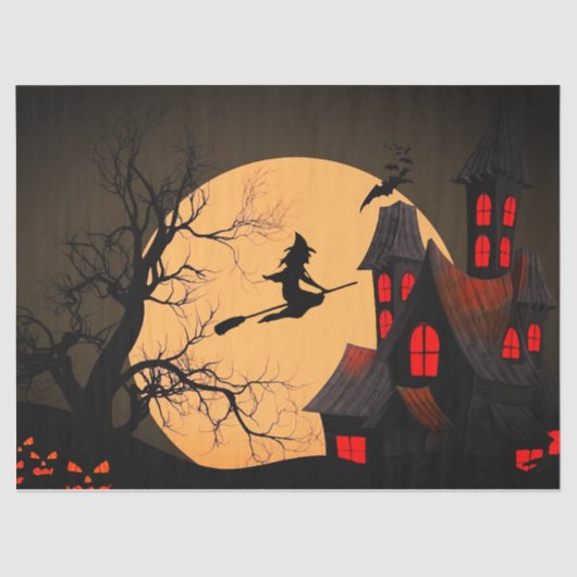 Halloween-Geschenkpapier Seidenpapier (Vorderseite)