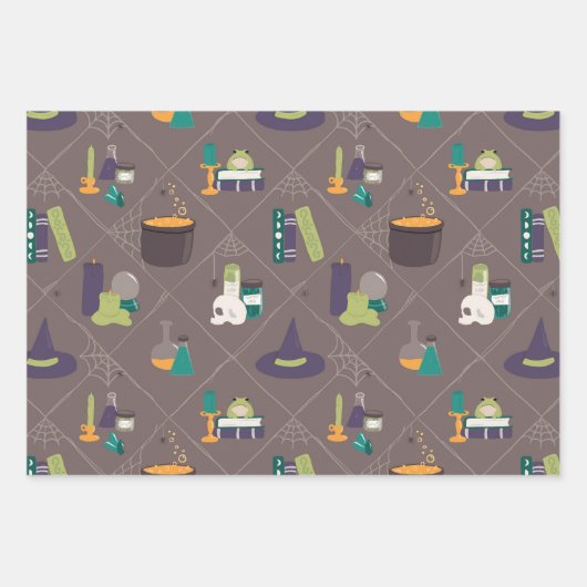 Halloween Geschenkpapier Set (Vorderseite)