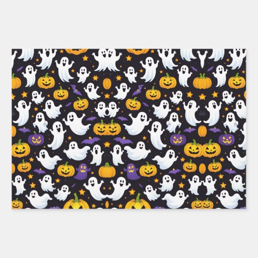 HALLOWEEN GESCHENKPAPIER SET (Vorderseite 2)