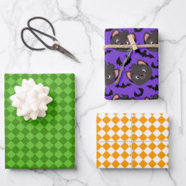 Halloween Geschenkpapier Set