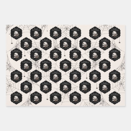 Halloween Geschenkpapier Set (Vorderseite)