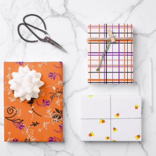 Halloween Geschenkpapier Set (Vorderseite)