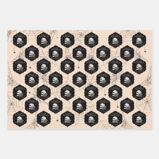 Halloween Geschenkpapier Set (Vorderseite)