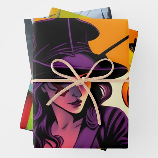 Halloween Geschenkpapier Set (Beispiel)