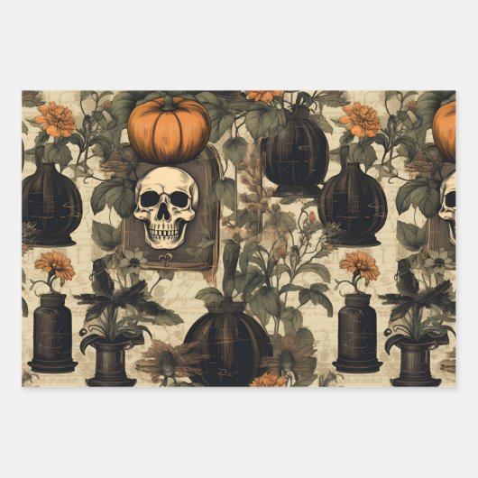 Halloween Geschenkpapier Set (Vorderseite 2)