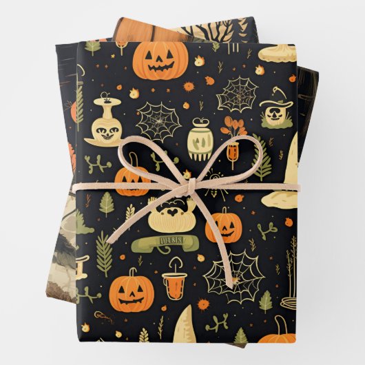 Halloween Geschenkpapier Set (Beispiel)