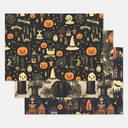 Halloween Geschenkpapier Set (Set)