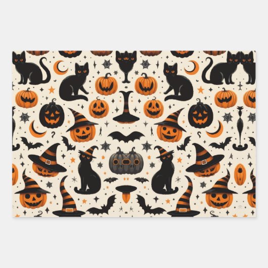 HALLOWEEN GESCHENKPAPIER SET (Vorderseite 2)