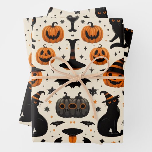 HALLOWEEN GESCHENKPAPIER SET (Beispiel)